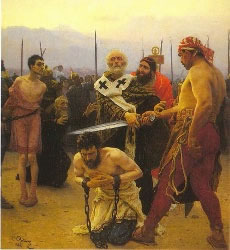St. Nicholas Saves Three Innocents from Death, by Ilya Repin (1888)